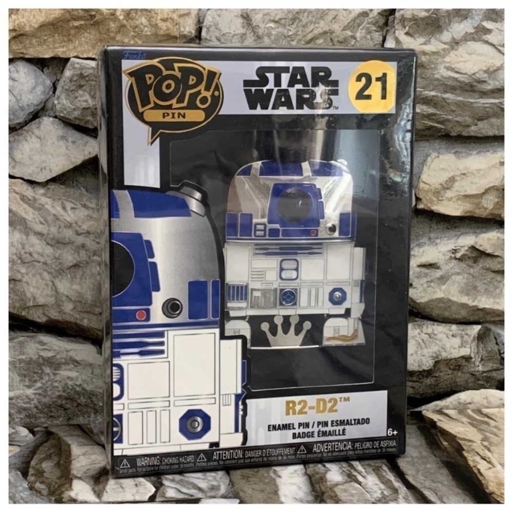 Funko Pop Pin Star Wars R2-D2 #21 DROID Collectible Enamel Pin Removable Stand
